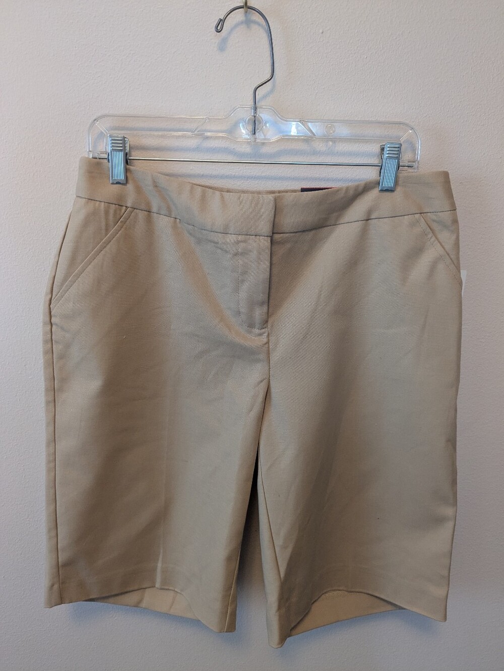 Rafaella Beige Tailored Bermuda Shorts